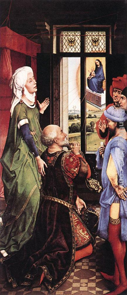 Pierre Bladelin Triptych - left panel